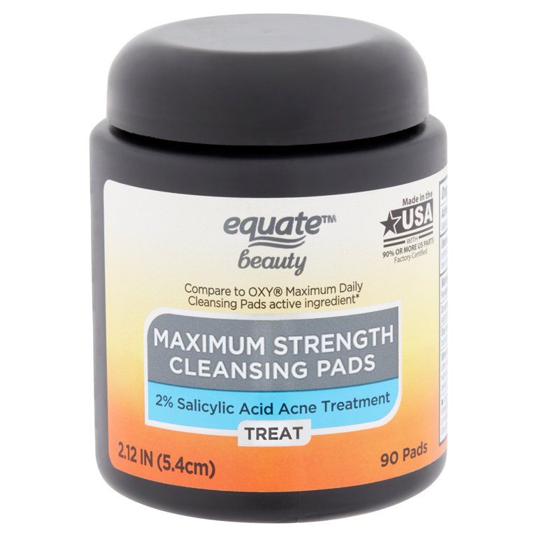 Equate Beauty Maximum Strength Cleansing Pads, 90 Count | Walmart (US)