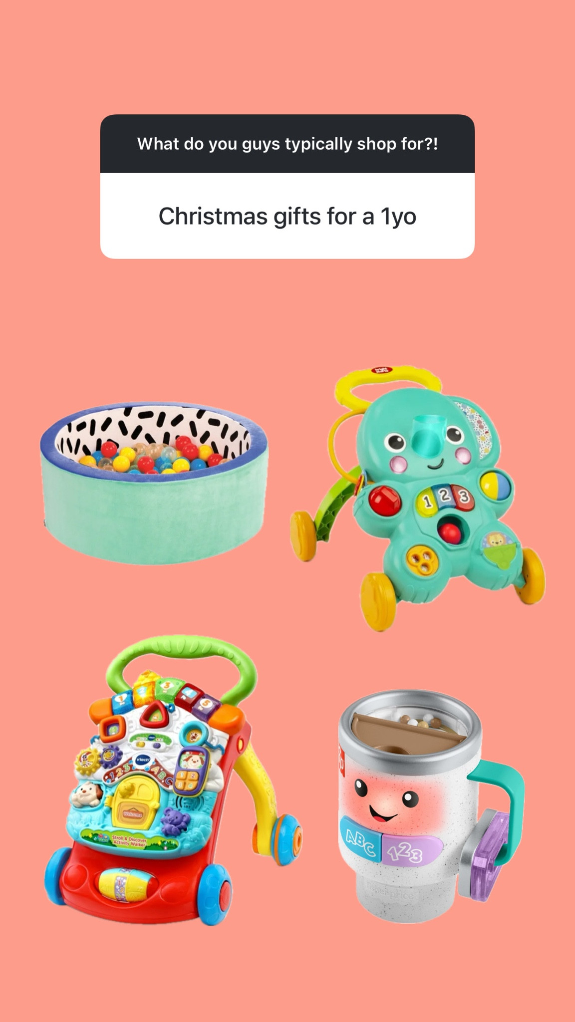 gift ideas for 1-2 year olds! 
gifts from Walmart! 
Christmas gift ideas for kids 

#LTKSaleAlert #LTKGiftGuide #LTKHoliday