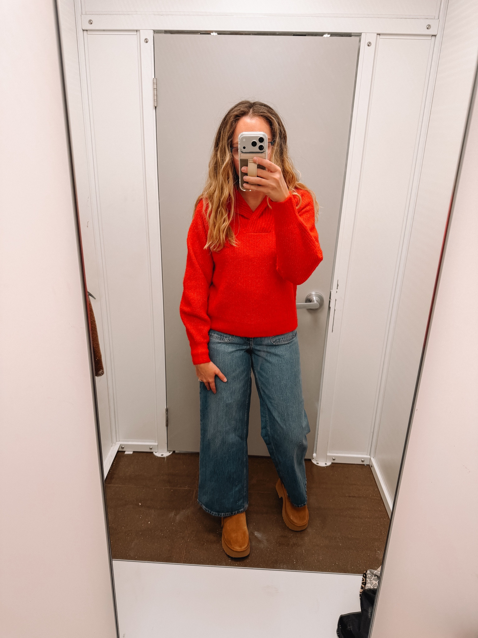 Red sweater styled🎄

#LTKTravel #LTKHoliday #LTKWorkwear