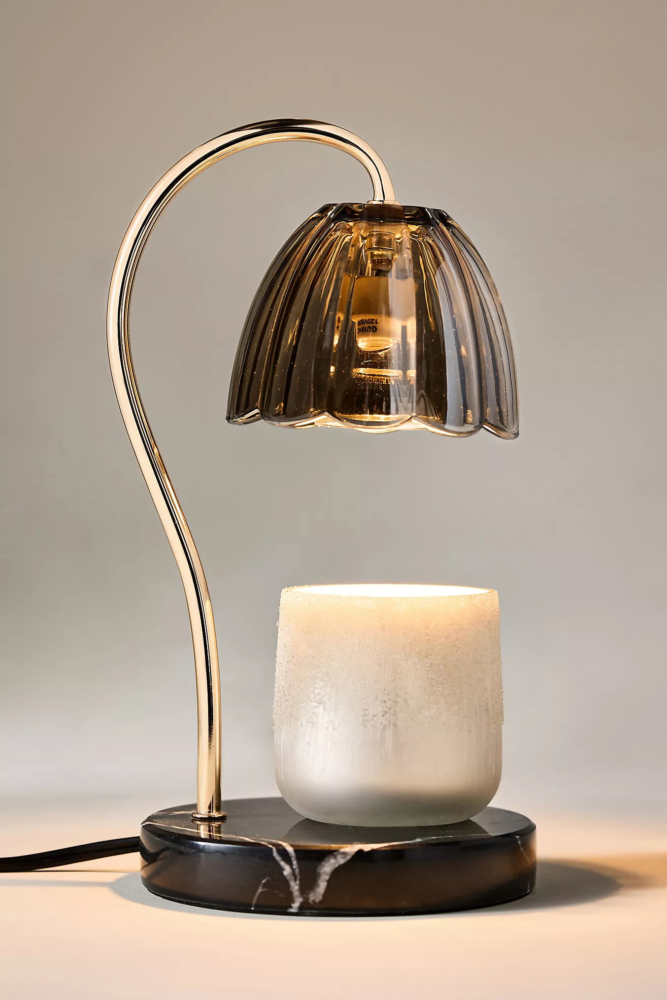 Scalloped Glass Candle Warmer Lamp | Anthropologie (US)