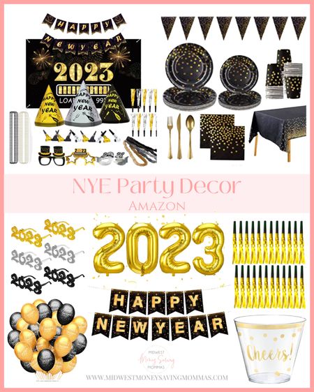 NYE Party Decor 

New Year’s Eve | party decor | party supplies | holiday party | holiday decor | Amazon finds 

#LTKSeasonal #LTKHoliday #LTKhome