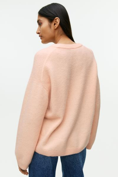 Alpaca Blend Jumper - Peach - Ladies | H&M GB | H&M (UK, MY, IN, SG, PH, TW, HK)