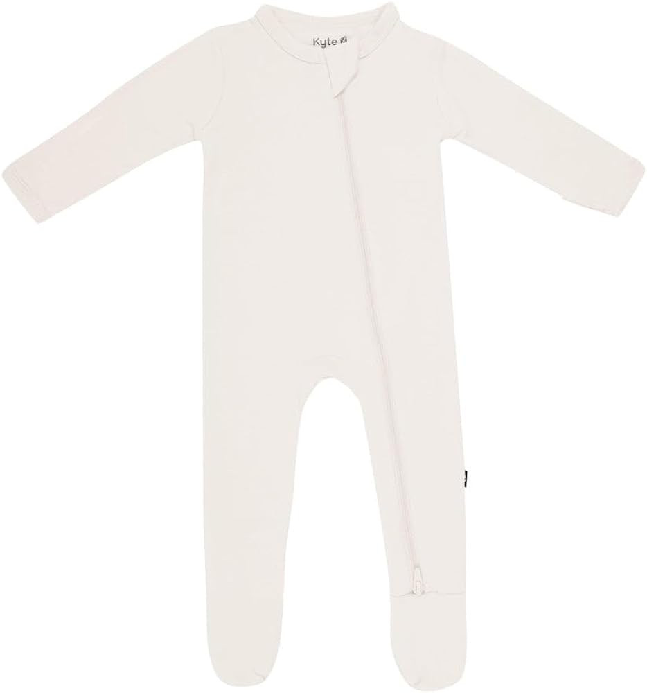 KYTE BABY Unisex Zipper Closure Footies, Rayon Made From Bamboo, 0-24 Months | Amazon (US)