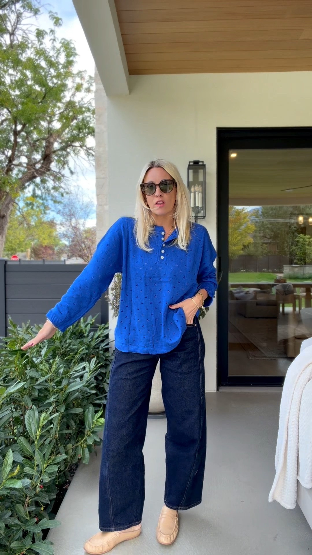 I love this blue pointelle sweater!

#LTKootd #LTKgrwm #LTKmomlife