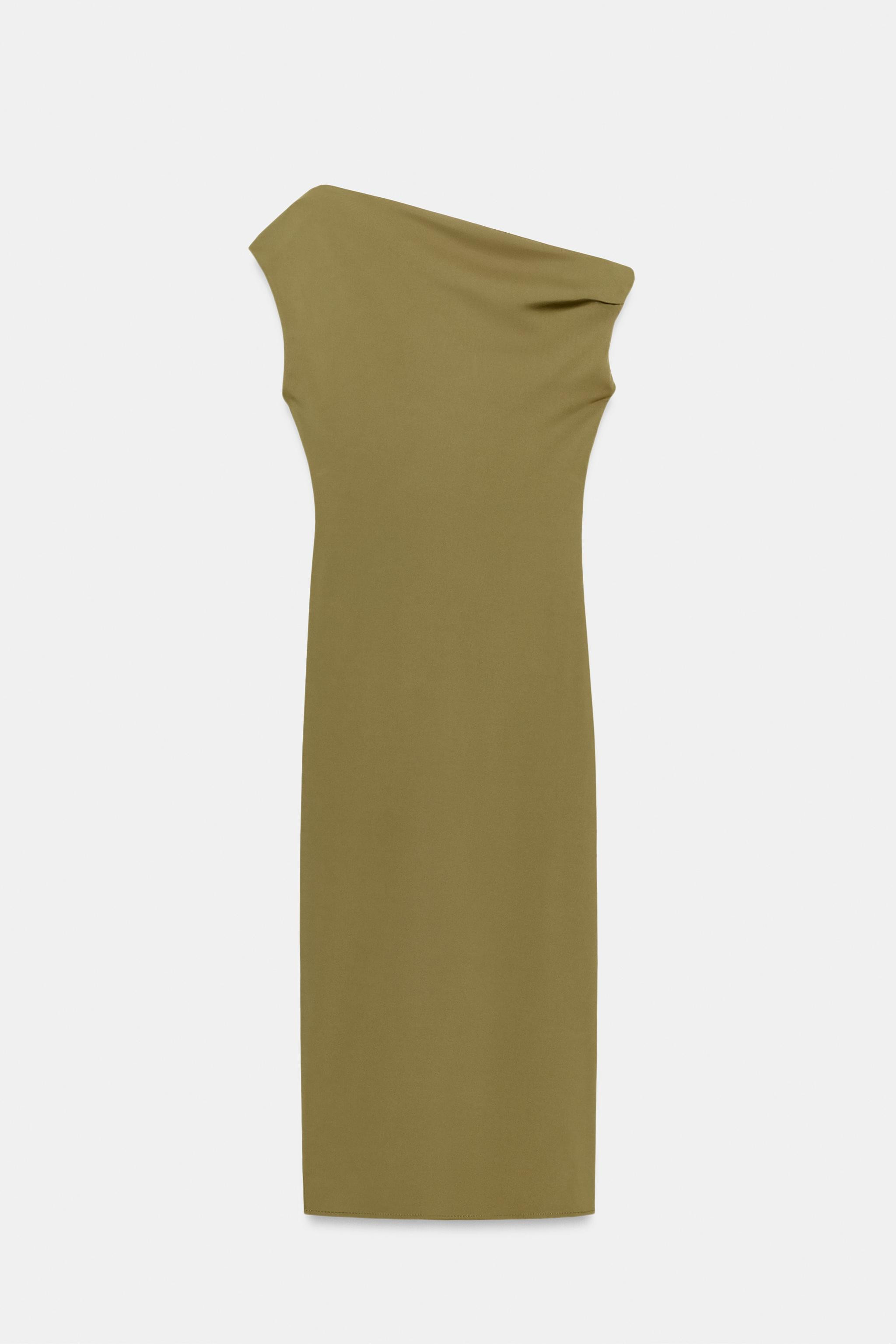 ASYMMETRIC MIDI DRESS | Zara US