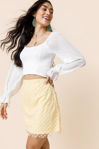 Claire Embroidered Mini Skirt - francesca's | Francesca's