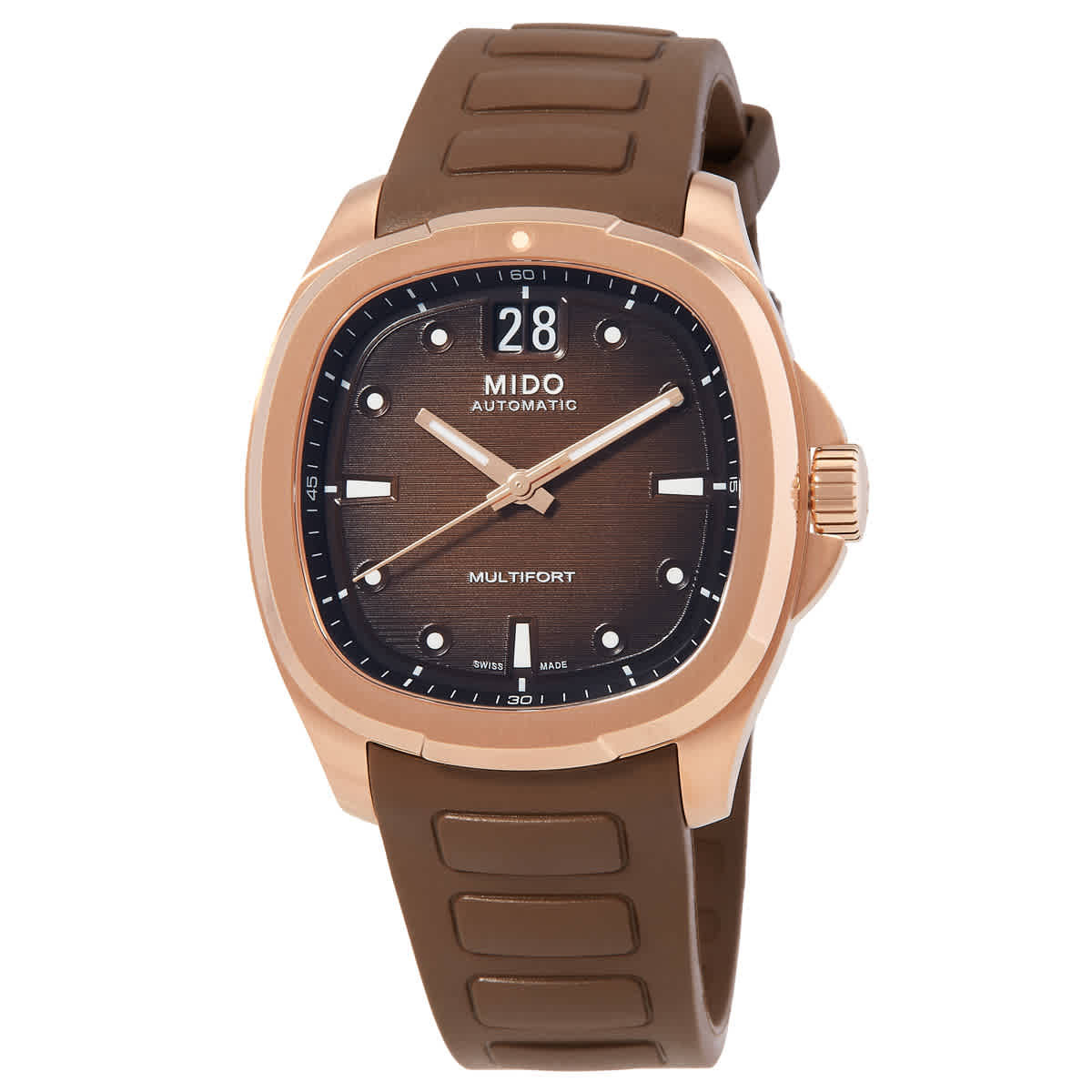 Mido Multifort TV Automatic Brown Dial Mens Watch M0495263729100 | Jomashop.com & JomaDeals.com