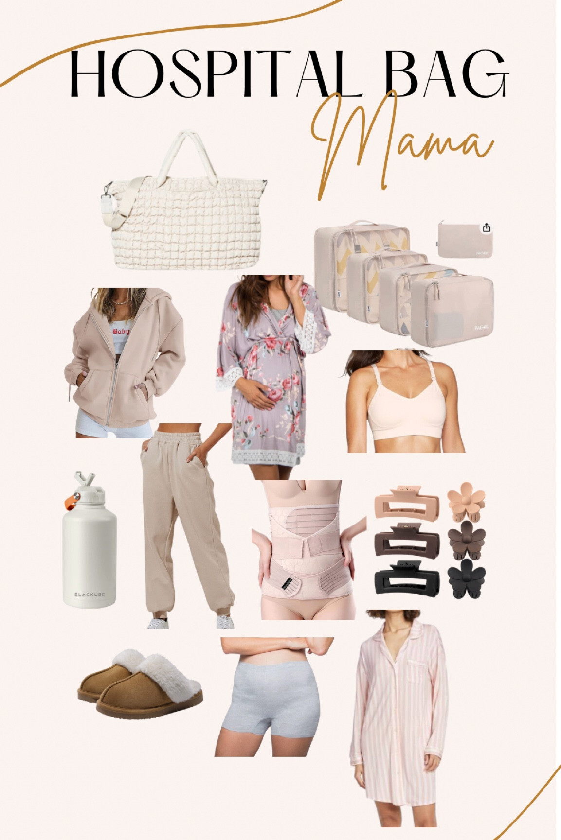 What I packed in my hospital bag for labor and delivery! 

#hospitalbag #laboranddelivery #postpartum 

#LTKitbag #LTKbump #LTKbaby