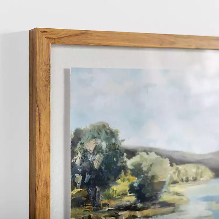 River Landscape Framed Art Print | Kirkland's Home