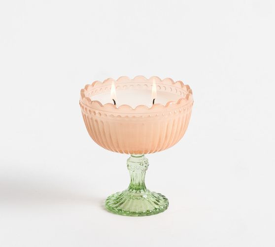 Fluted Flower Candle - Peony Blush | Pottery Barn (US)