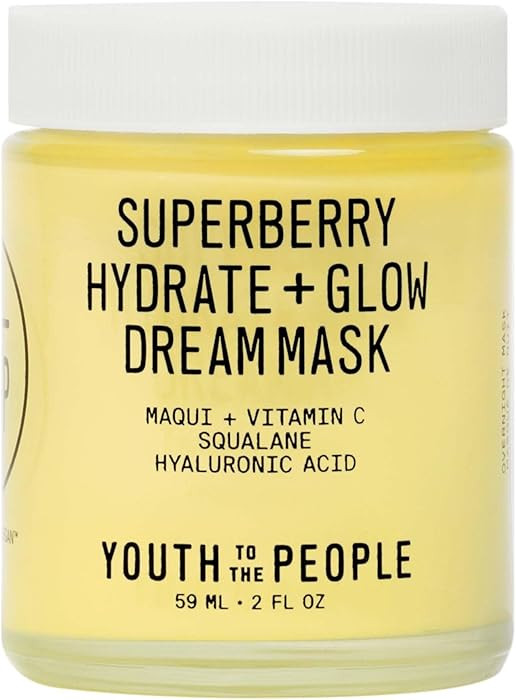 Youth To The People Superberry Dream Mask - Hyaluronic Acid + Vitamin C Face Moisturizer + Overni... | Amazon (US)