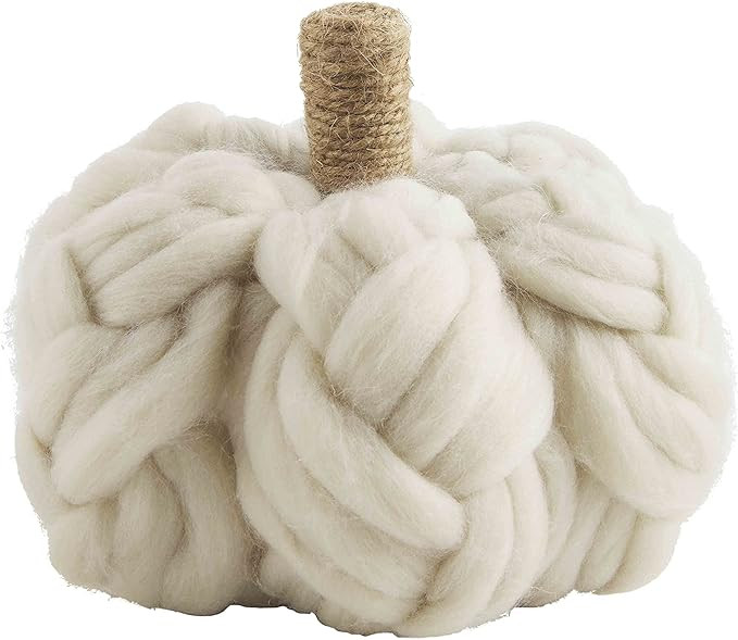 Mud Pie Chunky Pumpkin, Cream Table Sitters | Amazon (US)