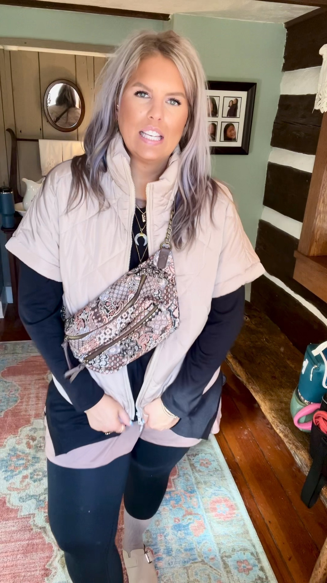 Quilted Puffer Vest with short-sleeves, large TTS 

#amazon #amazonfashion amazon finds, amazon find, amazon style, amazon fashion, amazon clothing, amazon outfit, found it on amazon, amazon fashion finds, amazon summer, amazon spring, amazon fall, amazon winter, amazon outfit inspo, amazon outfit inspiration, amazon curves, amazon curvy, curvy amazon, midsize amazon, amazon midsize, amazon ootd, amazon shopping, new on amazon #vest #vestoutfit #outfitwithvest #vestlook #outdoorvest #indoorvest #veststyle #stylingavest #vestfashion #outfitwithavest #outfitsfeaturingavest #looksfeaturingavest #vestoutfits #vestoutfitinspo #vestoutfitinspiration #neutral #neutrals #neutraloutfit #neatraloutfits #neutrallook #neutralstyle #neutralfashion #neutraloutfitinspo #neutraloutfitinspiration #fall #ootd #outfit #seasonal #autumn #sweater #boots Fall outfit, seasonal outfit, fall fashion, fall style, fall outfit ideas, fall outfit inspo, fall outfit inspiration, styling for fall, styling fall outfits, autumn style, autumn fashion, autumn ootd, autumn outfit, fall tops, fall boots, fall sweater, fall sweaters, fall look, fall looks, fall inspo, fall inspiration, fall styling, fall ootd, ootd fall, fall midsize, fall curvy, fall photos #casual #outfit #ideas #ootd #weekend #errands casual outfit, casual fashion, casual style, casual clothing, casual ootd, casual look, weekend outfit, weekend outfit idea, weekend style, weekend look, running errands outfit, elevated casual, elevated lounge  

#LTKVideo #LTKFindsUnder50 #LTKMidsize