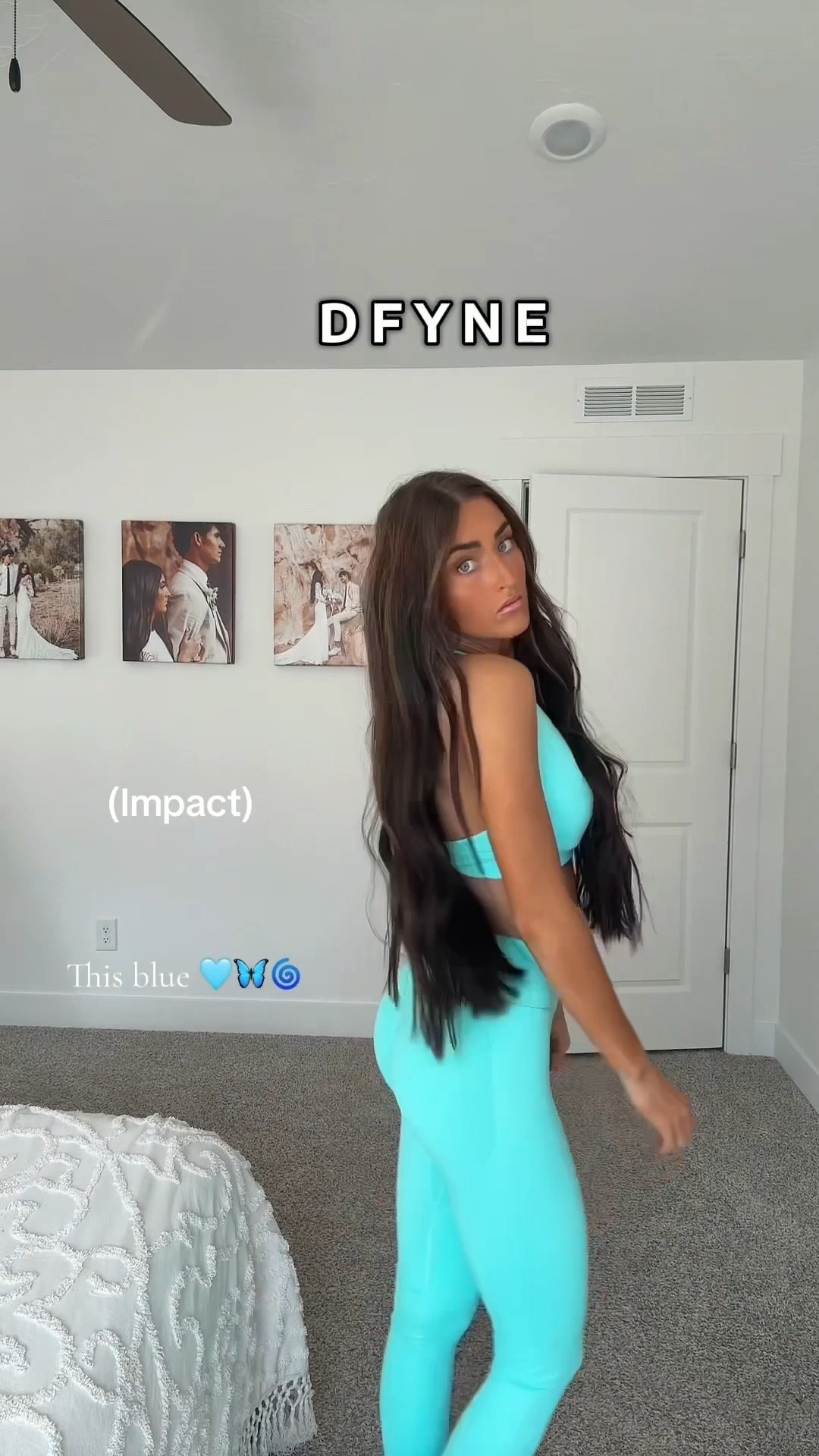 DFYNE look alikes on Amazon! Size down for a firmer fit! I wore small tops XS bottoms. But do wish I bought the XS in the first 2 bras shown!! The brown wide leg pants I bought in 33” and love the longer length!! #gymfit #dfyne #amazonactivewear #amazonfinds #amazonmusthaves 