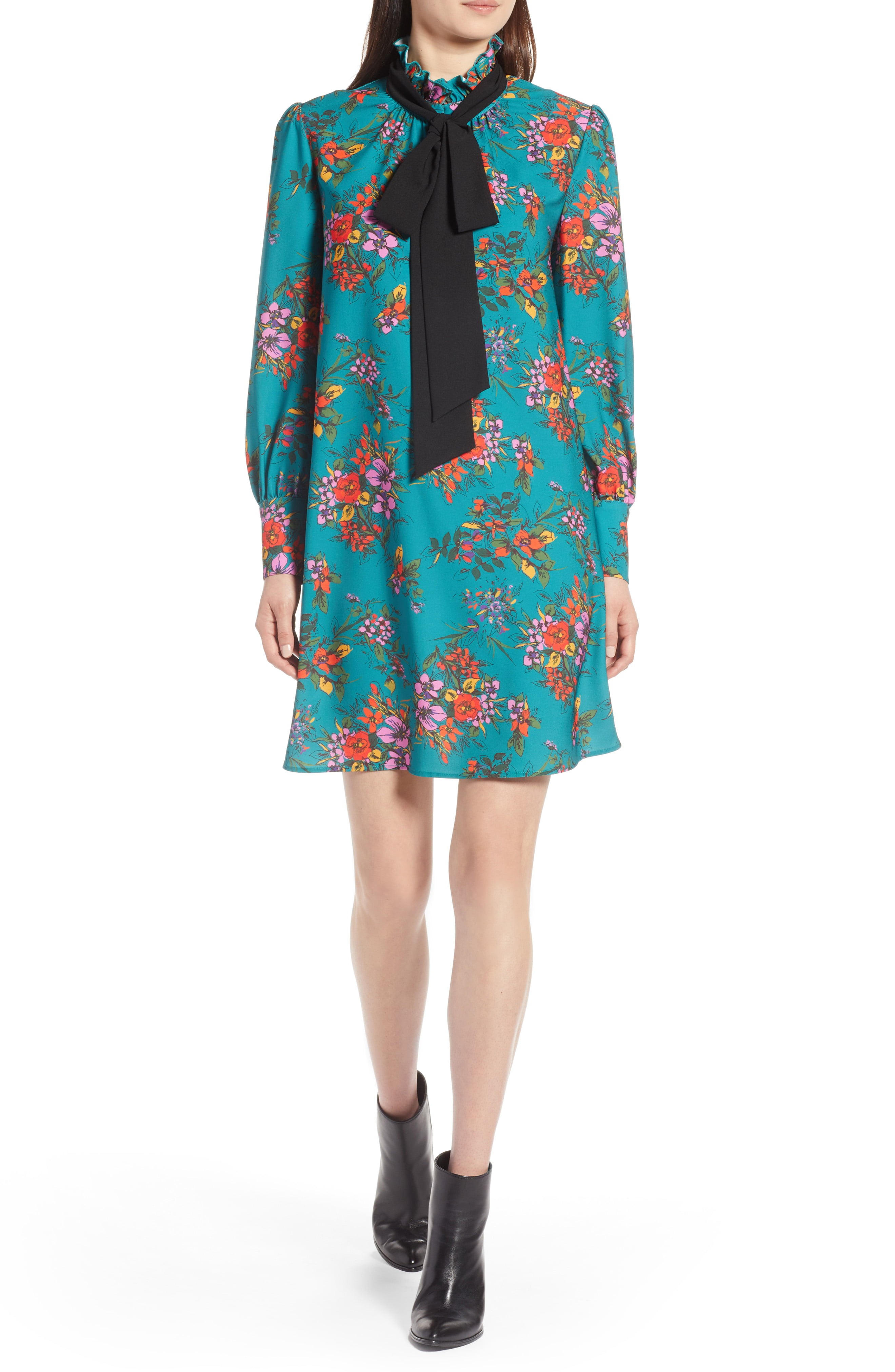 Halogen® Removable Bow Dress (Regular & Petite) | Nordstrom