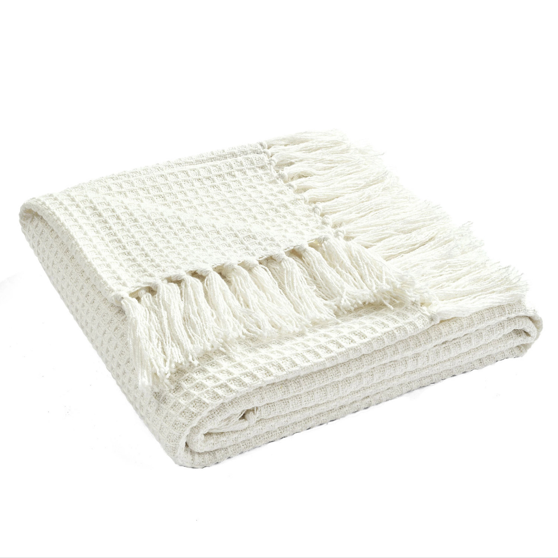 Lush Decor Waffle Cotton Knit Throw | Kohls | Kohl's