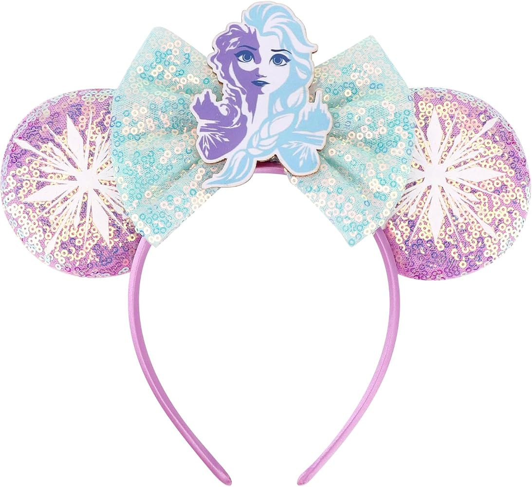 DRESHOW Mouse Ears Bow Headbands Glitter Party Decoration Cosplay Costume for Women | Amazon (UK)