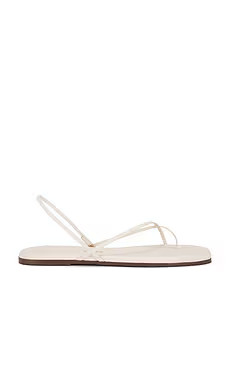 TKEES Square Toe Millie Sandal in Cream from Revolve.com | Revolve Clothing (Global)