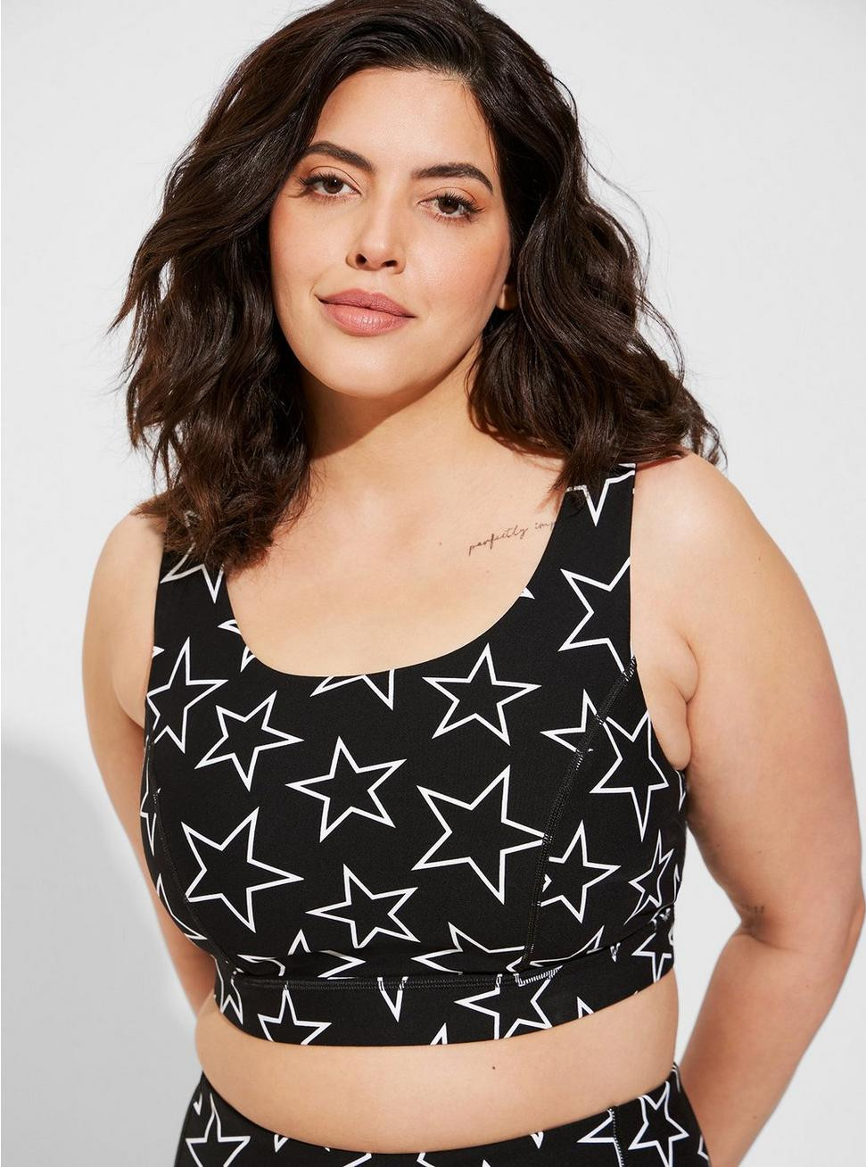 Low-Impact Wireless Lattice Back Active Sports Bra | Torrid (US & Canada)