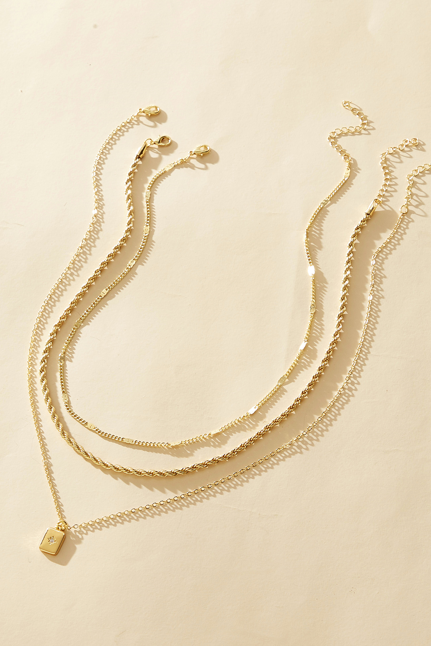 Finer Things Gold-Tone Necklace Set | Cupshe US