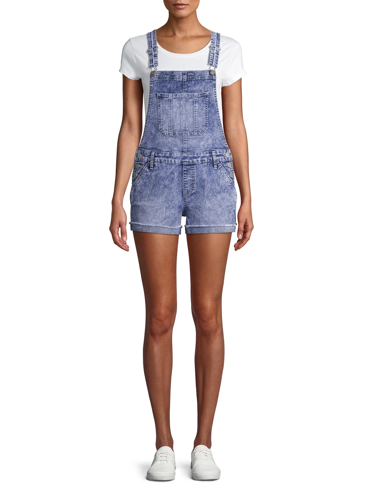 No Boundaries Juniors' Shortall with Fray Hem | Walmart (US)