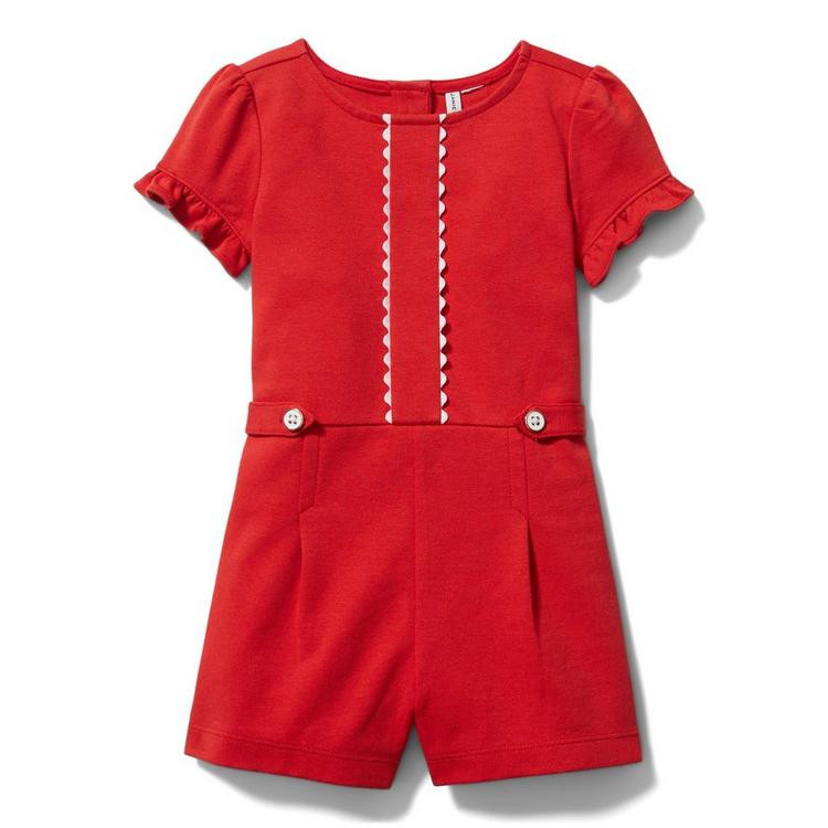 Ric Rac Puff Sleeve Romper | Janie and Jack