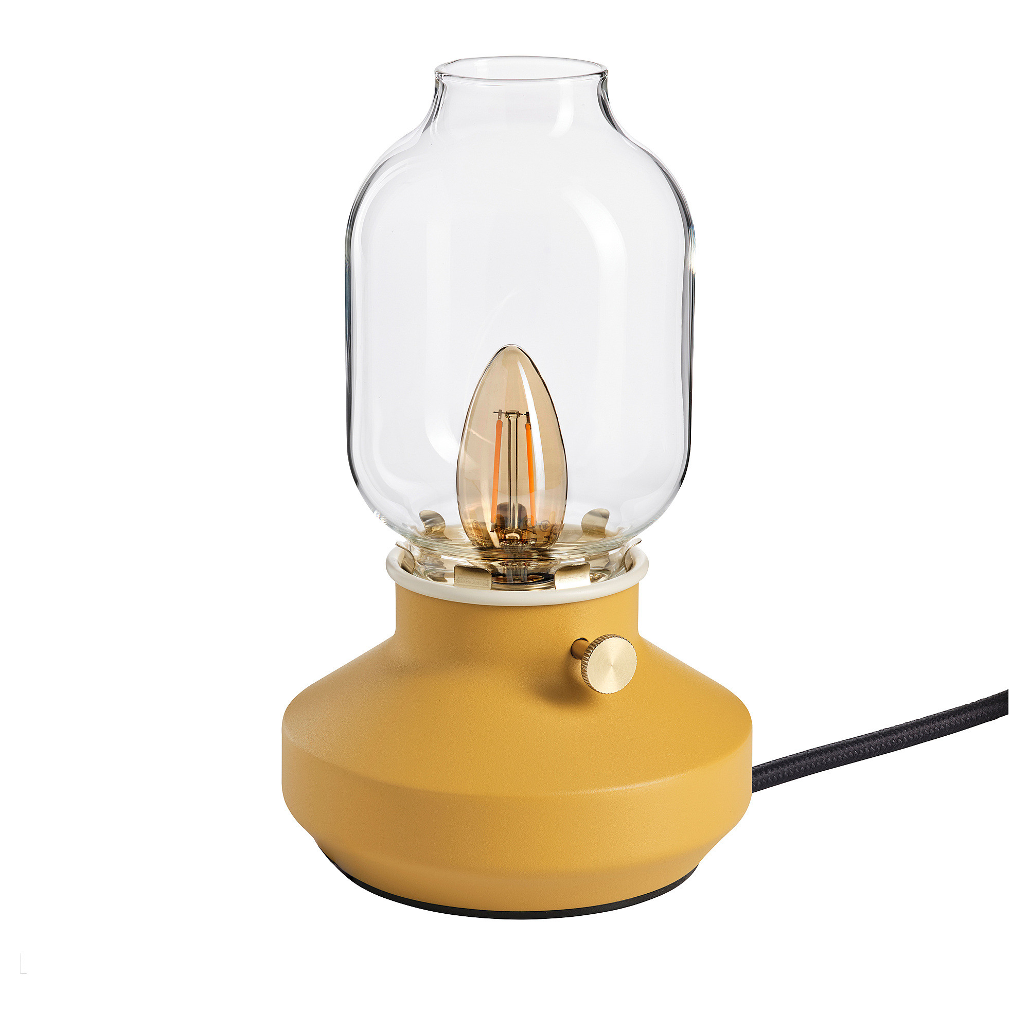 TÄRNABY Table lamp, dimmable dark yellow, 10 " | IKEA US