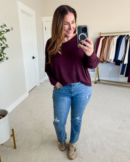 Love these jeans! This top is also so comfortable and the bow back is super fashionable! 

Fit tips: top tts, L // Jeans tts, 12 R 

Casual outfit  casual fall outfit  casual style  holiday outfit  thanksgiving top  thanksgiving style guide 

#LTKstyletip #LTKU #LTKHoliday