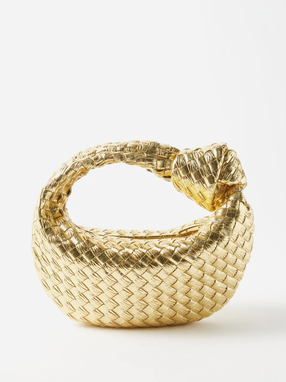 Jodie mini Intrecciato metallic-leather bag | Bottega Veneta | Matches (US)
