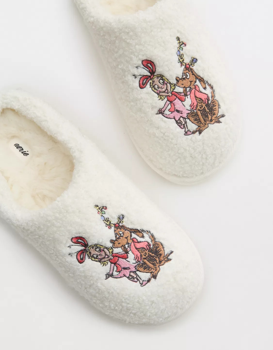 Aerie Sherpa Scuff Slippers | Aerie