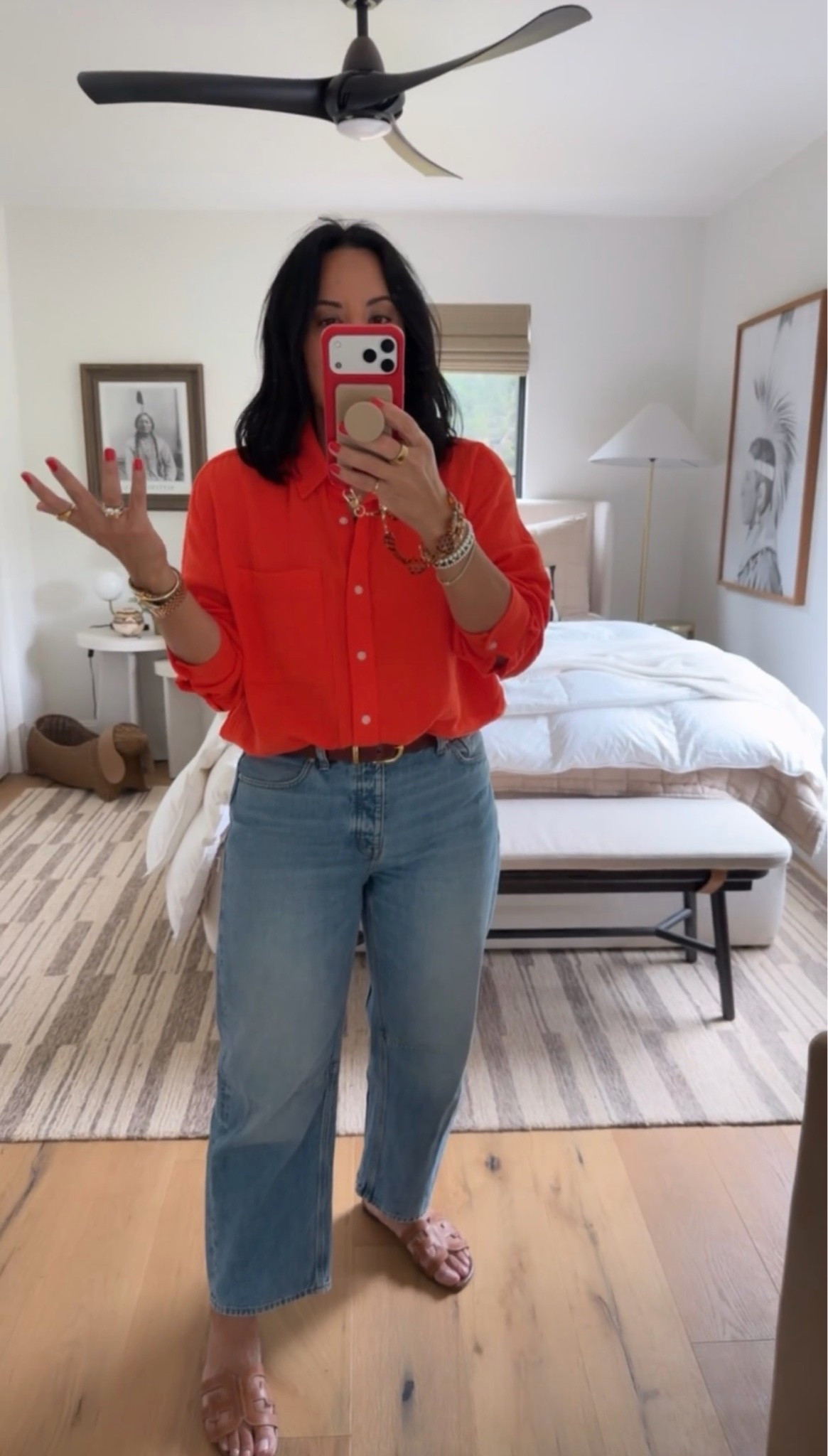 My top is 70% off! It does run big so size down (I’m a curvy size 8 and did a small and it’s still oversized). Jeans are size 29 (again, a curvy size 8).

#LTKSaleAlert #LTKMidsize #LTKOver40
