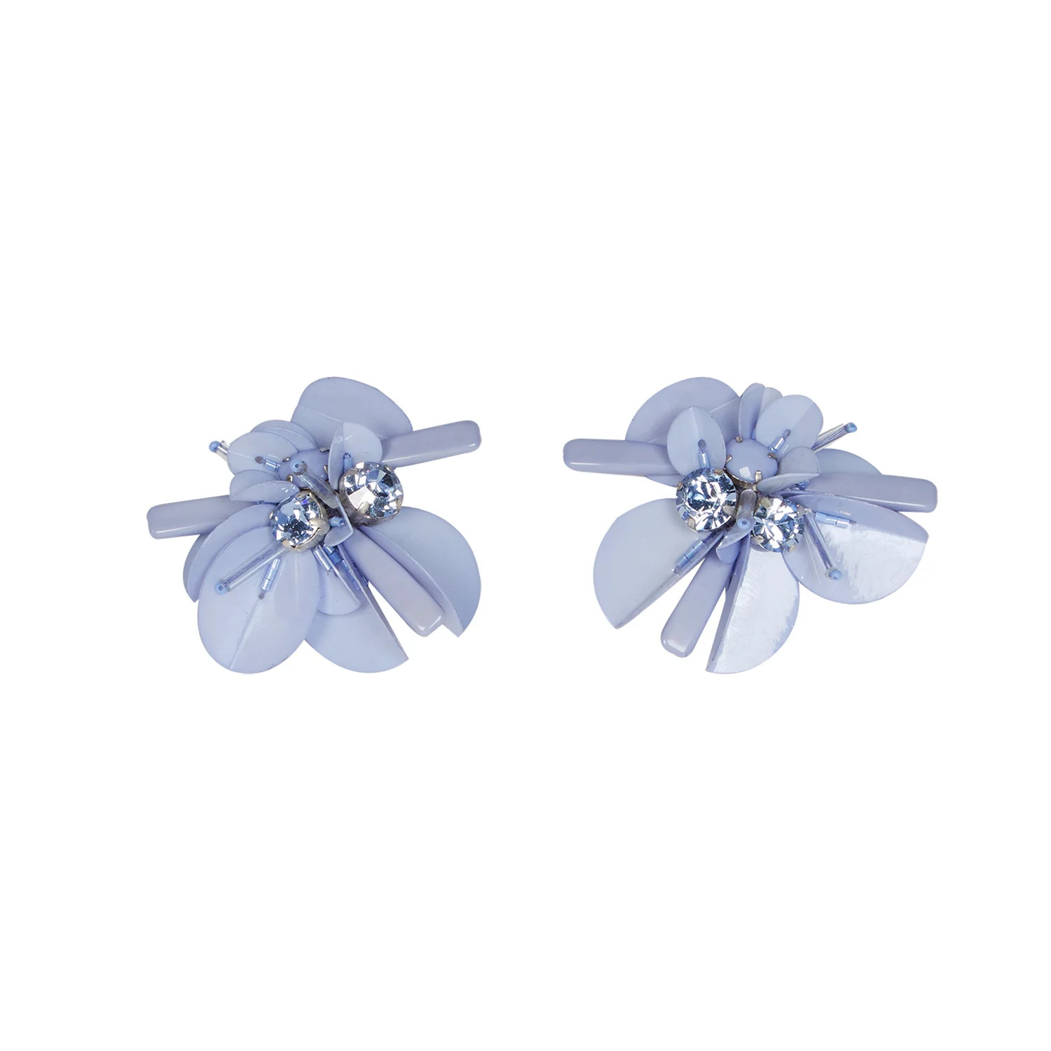 Haley Stud Earrings Light Blue | Mignonne Gavigan