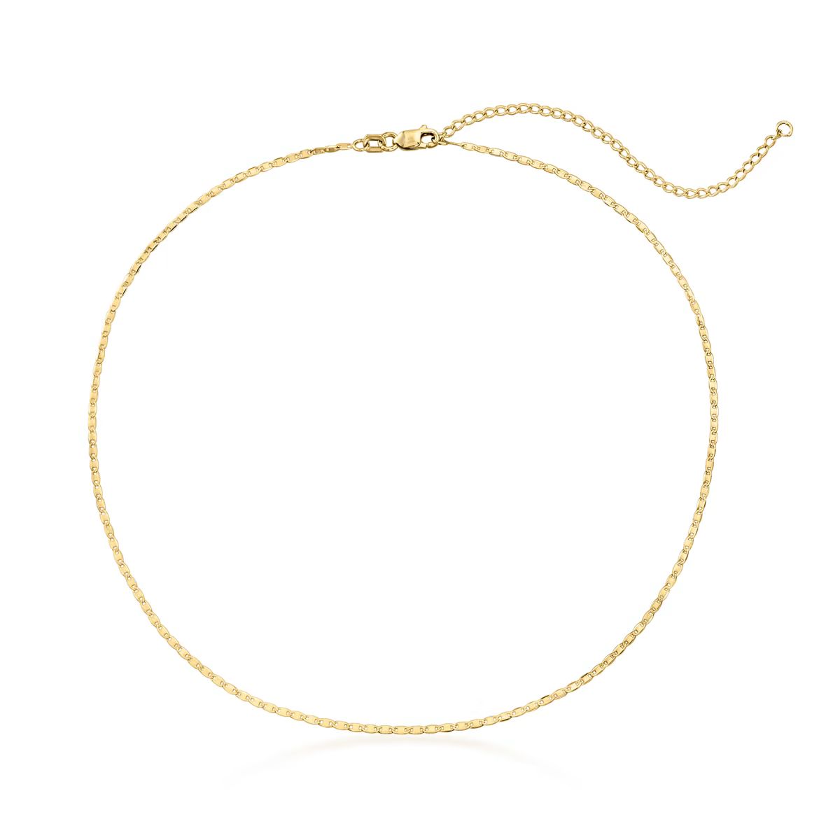 14kt Yellow Gold Lumachina Chain Choker Necklace. 13" | Ross-Simons