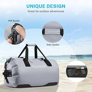 Gonex 40L 60L 80L Extra Large Waterproof Duffle Travel Dry Duffel Bag Heavy Duty Bag with Durable... | Amazon (US)