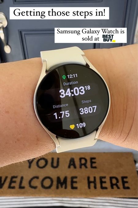 Tracking my steps today! #BestBuyPaidPartner #Samsung
I am partnering with BestBuy and Samsung to track my daily steps and using the new Samsung Galaxy Watch6 to do it. @BestBuy 

#LTKActive #LTKfitness #LTKsalealert