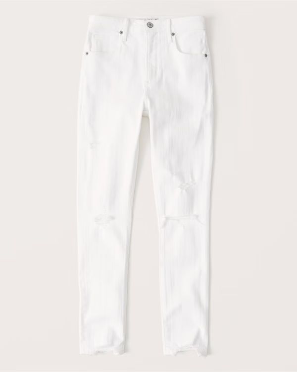 High Rise Super Skinny Ankle Jeans | Abercrombie & Fitch (US)