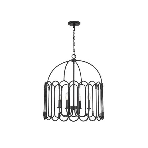 4 Light Metal Dimmable Geometric Chandelier | Birch Lane