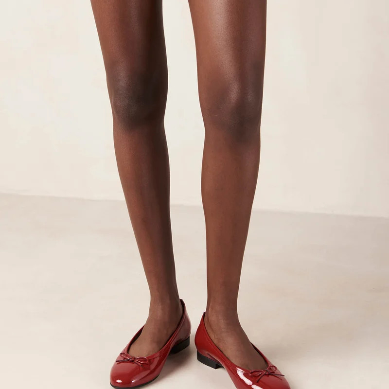 ALOHAS Oriana Onix Red Leather Ballet Flats - Red | Verishop