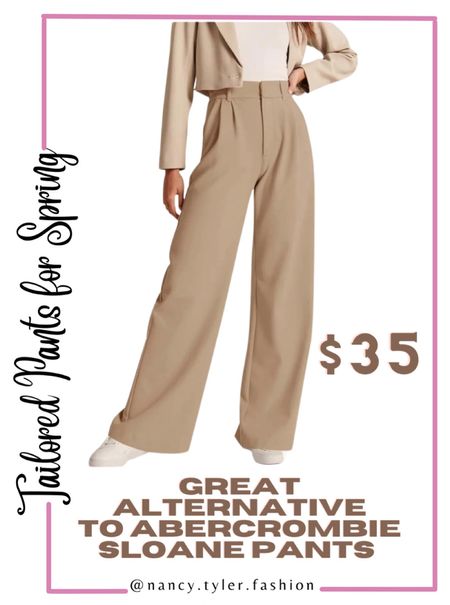 Great affordable alternative to the Abercrombie Sloane pants! These are so comfy and the fit is amazing. True to size for me. This color is called Light Coffee. 🤎 They make amazing pants for work to either dress up or down.

#LTKWorkwear #LTKFindsUnder50 #LTKStyleTip