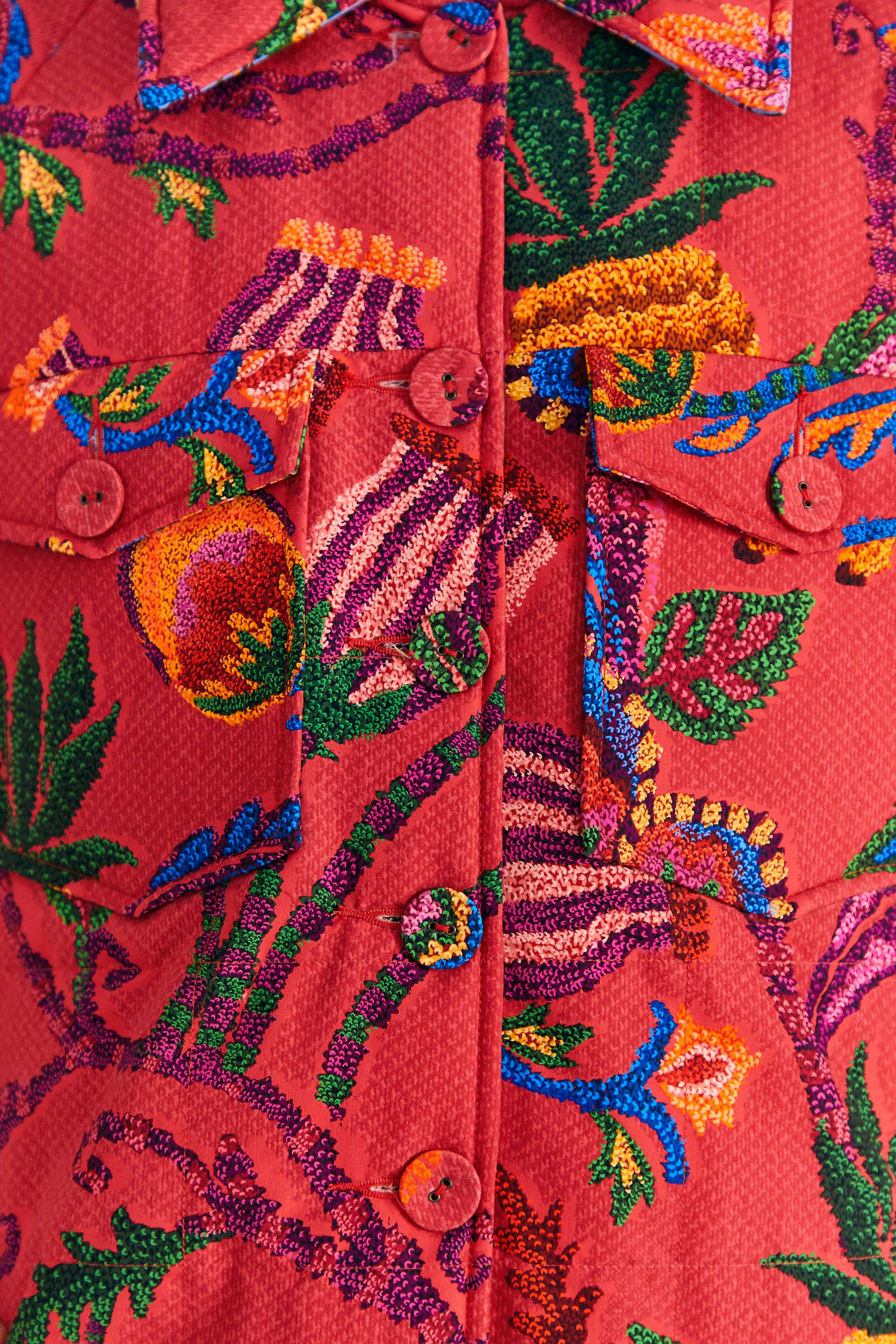 MIXED PRINTS TAPESTRY REVERSIBLE JACKET | FarmRio (US)