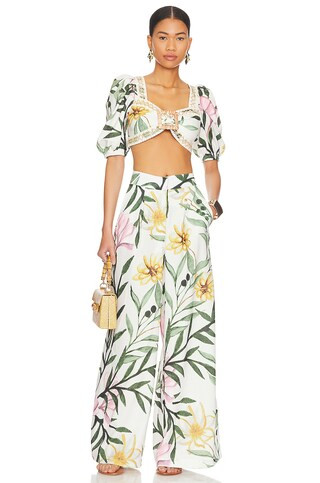 PatBO Jasmin Crop Top in White from Revolve.com | Revolve Clothing (Global)