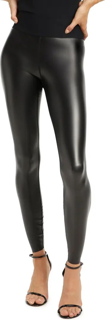 Icon Rubberized High Waist Recycled Polyester Blend Leggings | Nordstrom