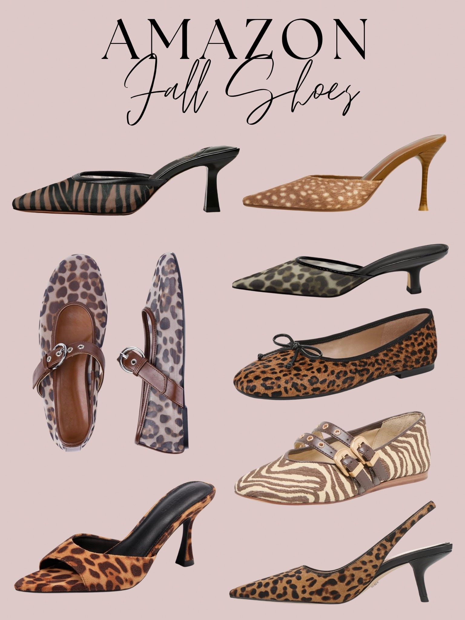 Amazon fall shoes, leopard flats, leopard heels, leopard shoes

#LTKSeasonal #LTKNYFW #LTKSaleAlert