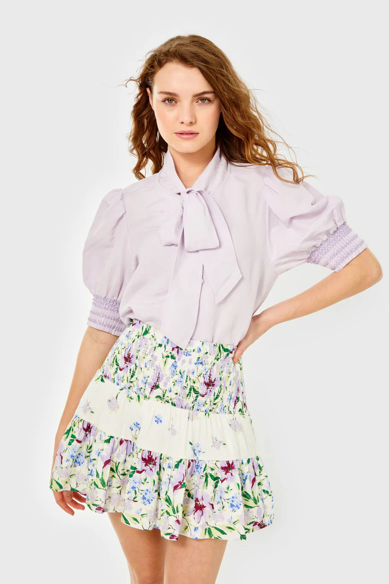 Kylie Skirt-Linen-Fleurs de Provence | Cartolina