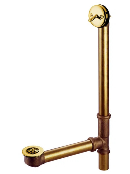 Made to Match 1.5" Leg Tub Drain With Overflow | Wayfair North America