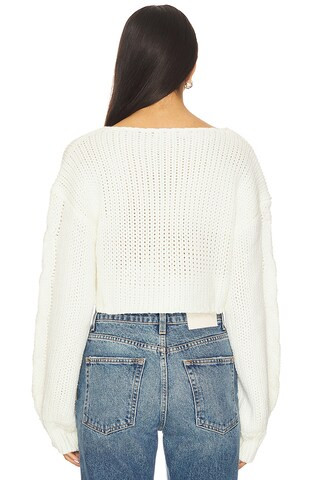 Landrie Sweater in White | Revolve Clothing (Global)