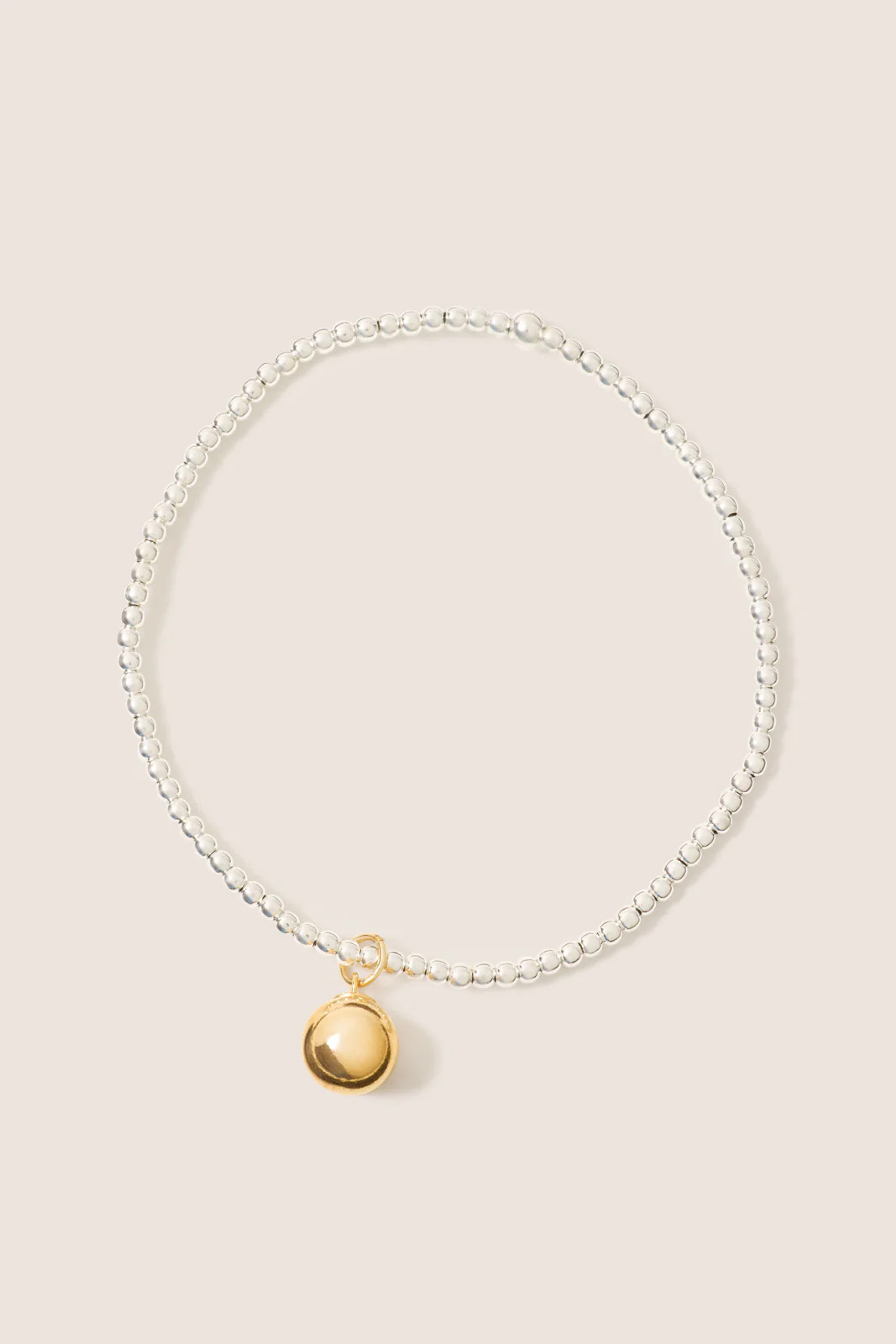 Classic Mixed Metal 2mm Bracelet w. Bead | Evereve