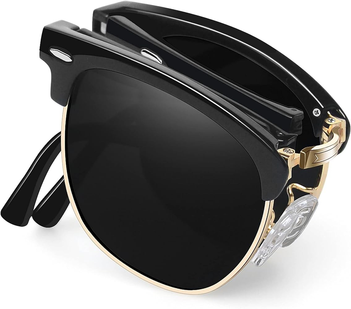 Joopin Vintage Sunglasses Half Frame Sun Glasses Polarized UV Protection Browline Shades for Wome... | Amazon (US)