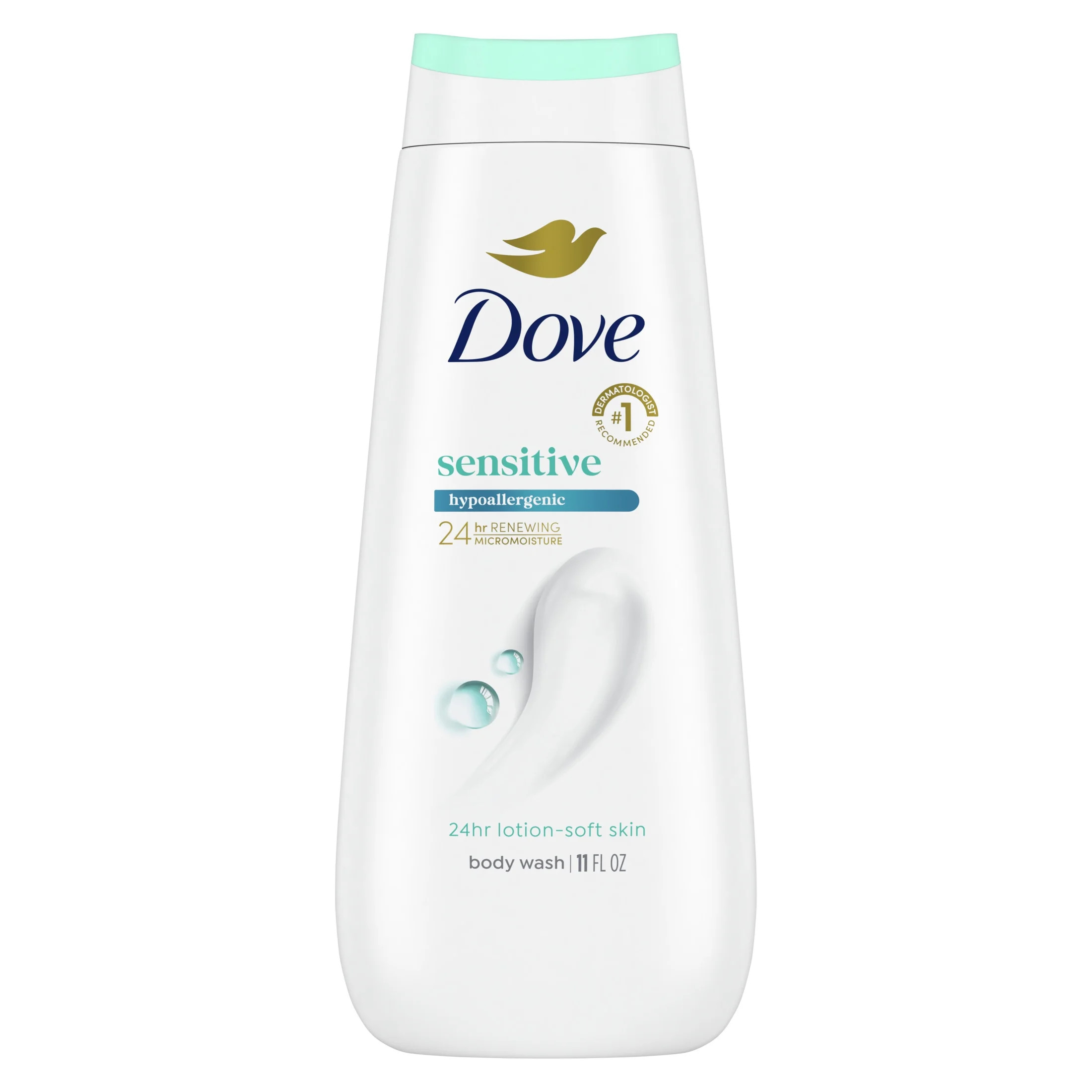 Dove Body Wash for Women Moisturizing Sensitive Skin Gentle Hypoallergenic All Skin, 11 oz - Walm... | Walmart (US)