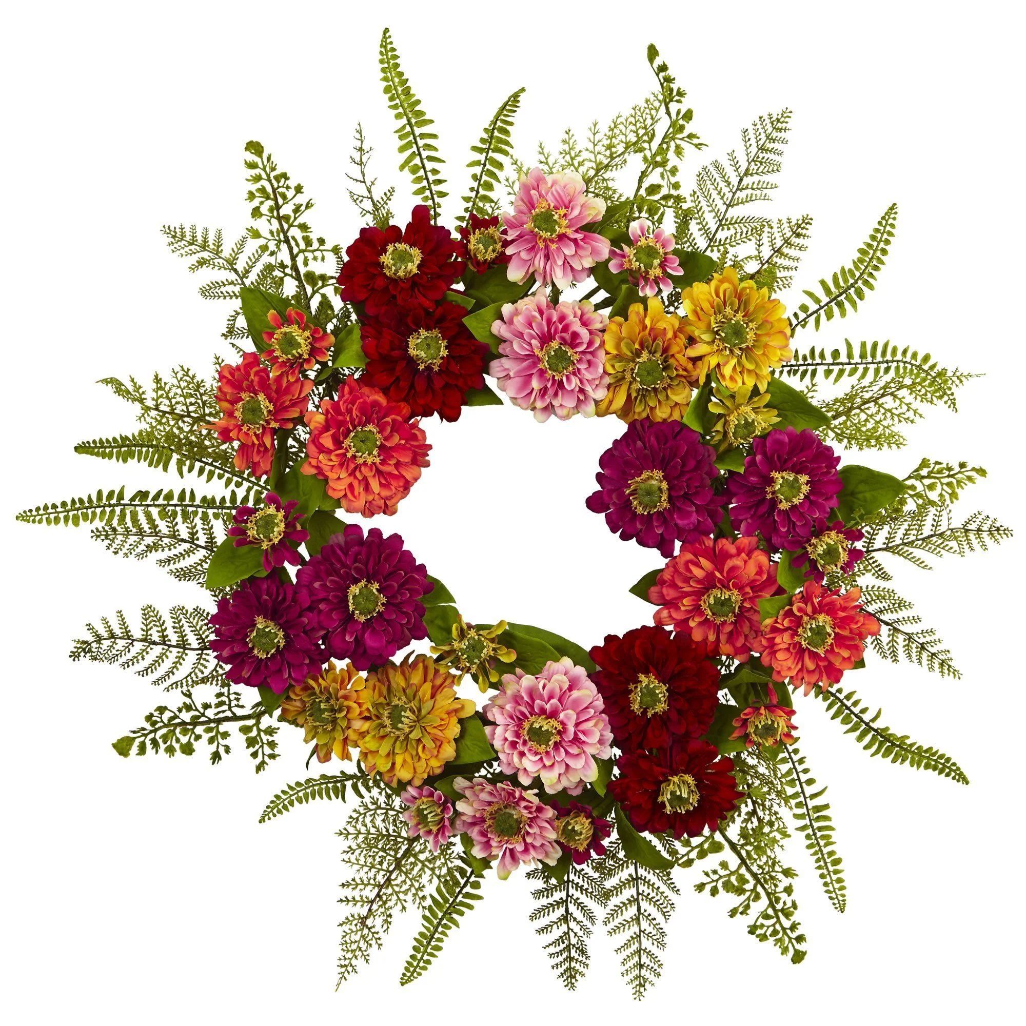20" Mixed Flower Wreath | Nearly Natural" | Nearly Natural